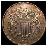 1864 Copper Two-Cent Piece UNCIRCULATED