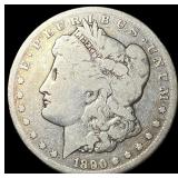 1890-CC Silver Morgan Dollar ABOUT  UNCIRCULATED