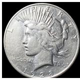 1928-S Peace Silver Dollar CHOICE AU