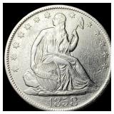 1858-O Silver Half Dollar UNCIRCULATED