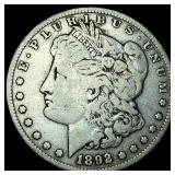 1892-S Silver Morgan Dollar ABOUT  UNCIRCULATED