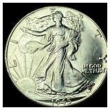 1945 Silver Walking Liberty Half Dollar  UNCIRCUL