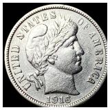 1916-S Silver Barber Dime CHOICE AU