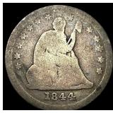 1844-O Silver Seated Liberty Dime NICELY CIRCULATE