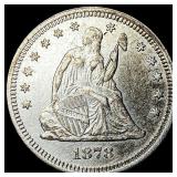 1878 Seated Liberty Quarter CHOICE AU