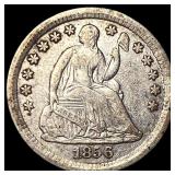1856-O Silver Seated Liberty Half Dime NEARLY  UN