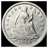 1853 Seated Liberty Half Dime NEARLY  UNCIRCULATE