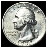 1937-D Silver Washington Quarter UNCIRCULATED