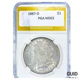 1887-O Morgan Silver Dollar PGA MS63