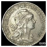 1929 Portugal Copper Nickel 1 Escudo
