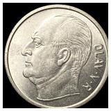 1962 Norway Copper Nickel 1 Krone
