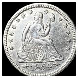 1854 Seated Liberty Quarter UNCIRCULATED