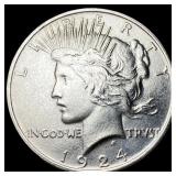 1924 Silver Peace Dollar UNCIRCULATED