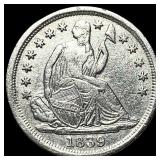 1839-O Silver Half Dime NEARLY UNCIRCULATED