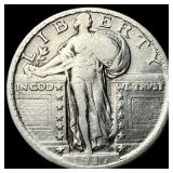 1917 Type 1 Standing Liberty Quarter LIGHTLY CIRCU