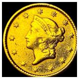 1851 Gold $1 Type 1 CLOSELY UNCIRCULATED