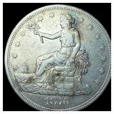 1876-S Silver Trade Dollar NEARLY  UNCIRCULATED
