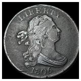 1806 Draped Bust Half Cent CHOICE AU