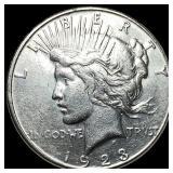 1923 Silver Peace Dollar NEARLY UNCIRCULATED