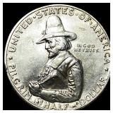 1920 Silver Pilgrim Tercentenary Half Dollar UNCIR