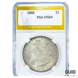 1888 Morgan Silver Dollar PGA MS64