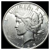 1925-S Silver Peace Dollar CHOICE AU