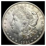 1921-S Silver Morgan Dollar CHOICE BU