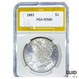 1883 Morgan Silver Dollar PGA MS66