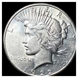 1922 Silver Peace Dollar CLOSELY UNCIRCULATED