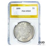 1888 Morgan Silver Dollar PGA MS64