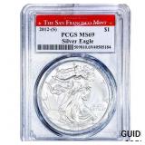 2012-S Silver Eagle PCGS MS69