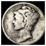 1921-S Silver Mercury Dime NICELY CIRCULATED
