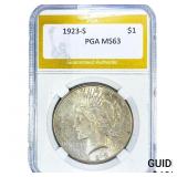1923-S Silver Peace Dollar PGA MS63