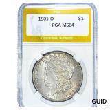 1901-O Morgan Silver Dollar PGA MS64