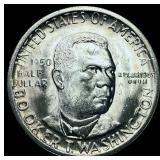 1950-S Silver Booker T. Washington Half Dollar CHO