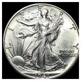 1941-D Silver Half Dollar Walking Liberty UNCIRCUL