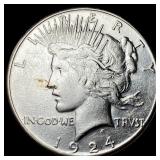 1924 Peace Silver Dollar CLOSELY UNCIRCULATED