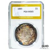 1883 Morgan Silver Dollar PGA MS65