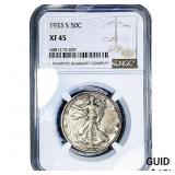 1933-S Walking Liberty Half Dollar NGC XF45