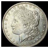 1896 Silver Morgan Dollar CLOSELY  UNCIRCULATED