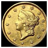 1853 Gold $1 Liberty Head CLOSELY UNCIRCULATED