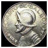 1947 Panama SIlver 1/4 Balboa