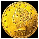1901 Liberty Head $10 Eagle UNCIRCULATED