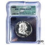 1963 Franklin Half Dollar ICG PR68 DCAM
