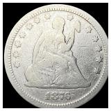 1876-CC Silver Quarter Dollar LIGHTLY CIRCULATED