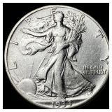 1933-S Silver Walking Liberty Half Dollar CLOSELY