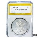 1878-s Morgan Silver Dollar PGA Brilliant UNC
