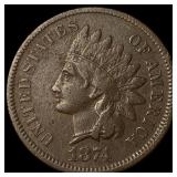 1874 Indian Head Cent NEARLY UNCIRCULATED