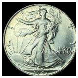 1947 Silver Walking Liberty Half Dollar  UNCIRCUL