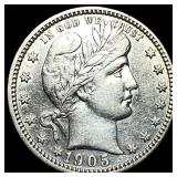 1905-S Silver Barber Quarter UNCIRCULATED